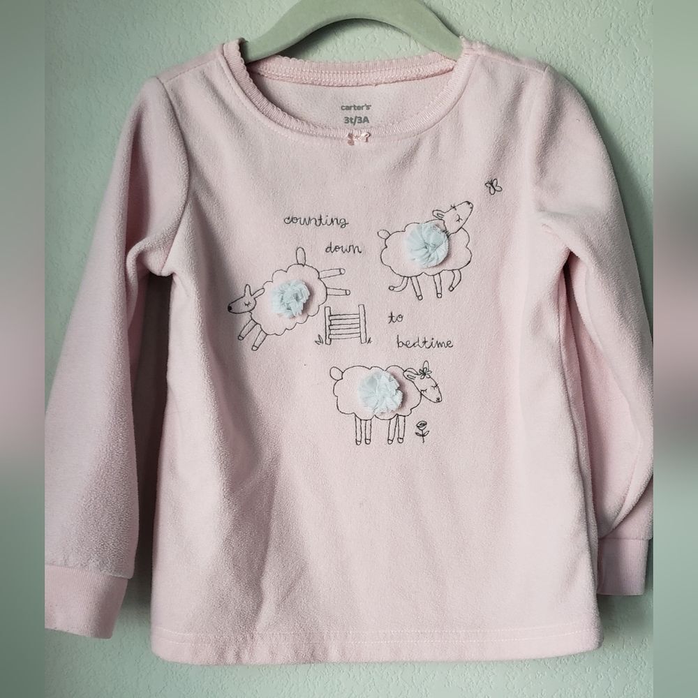 Carter's Flannel PJ top size 3T/3A